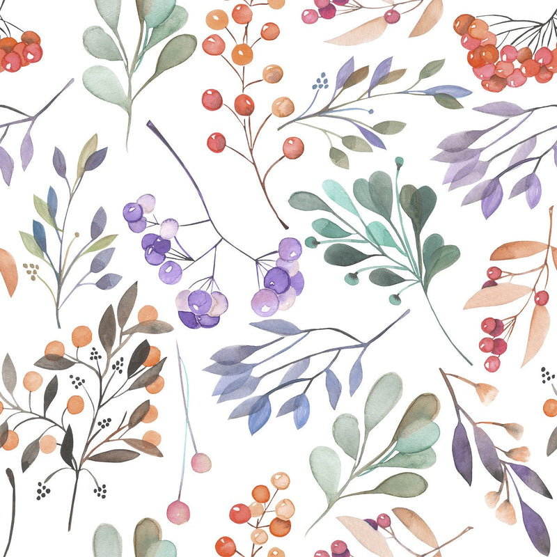 Light Leaves Pattern Wallpaper