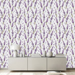 Contemporary Little Purple Flowers Wallpaper Chic