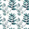 Voguish Dark Green Leaves Wallpaper Smart