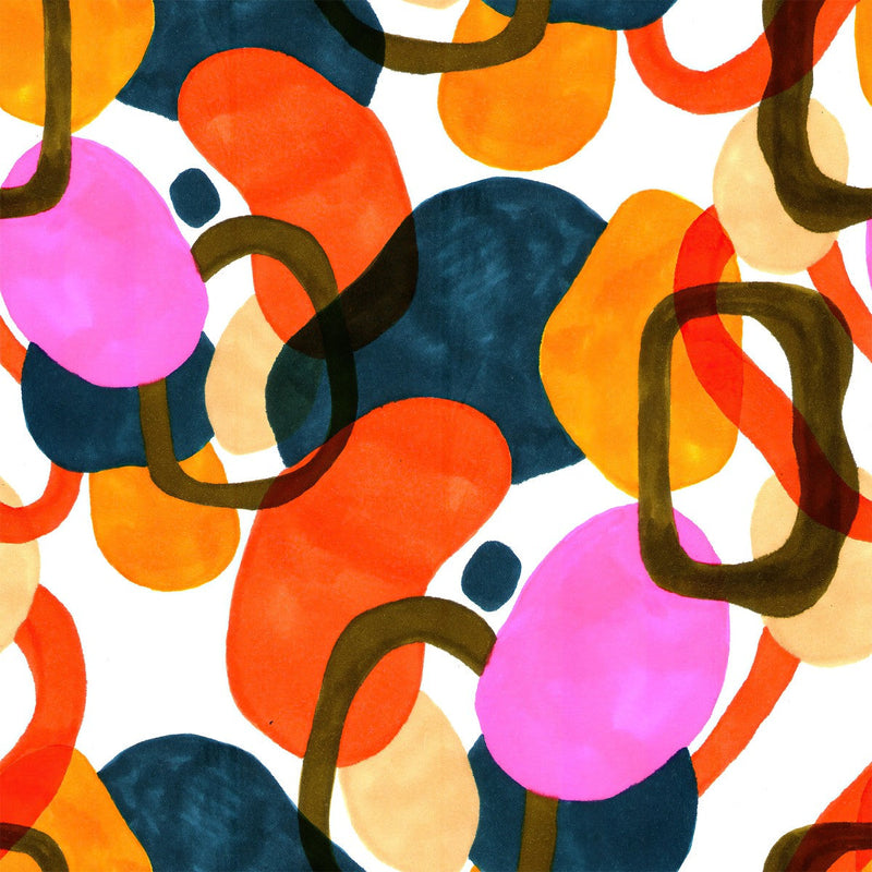Brightly Geometrical Shapes Wallpaper