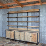Industrial-Style Wall Shelf Unit L512