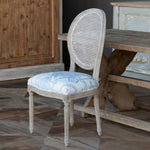Lovecup French Blue Cane Back Dining Chair L589