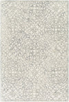 Malmesbury Embossed Cream/Blue Wool Rug