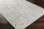 Malmesbury Embossed Cream/Blue Wool Rug