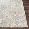 Malmesbury Embossed Cream/Blue Wool Rug