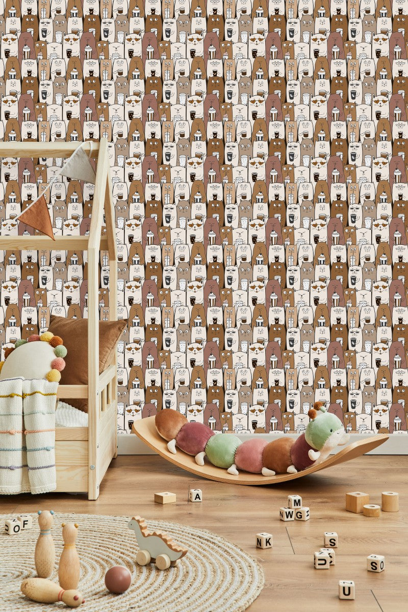White and Brown Cats Wallpaper
