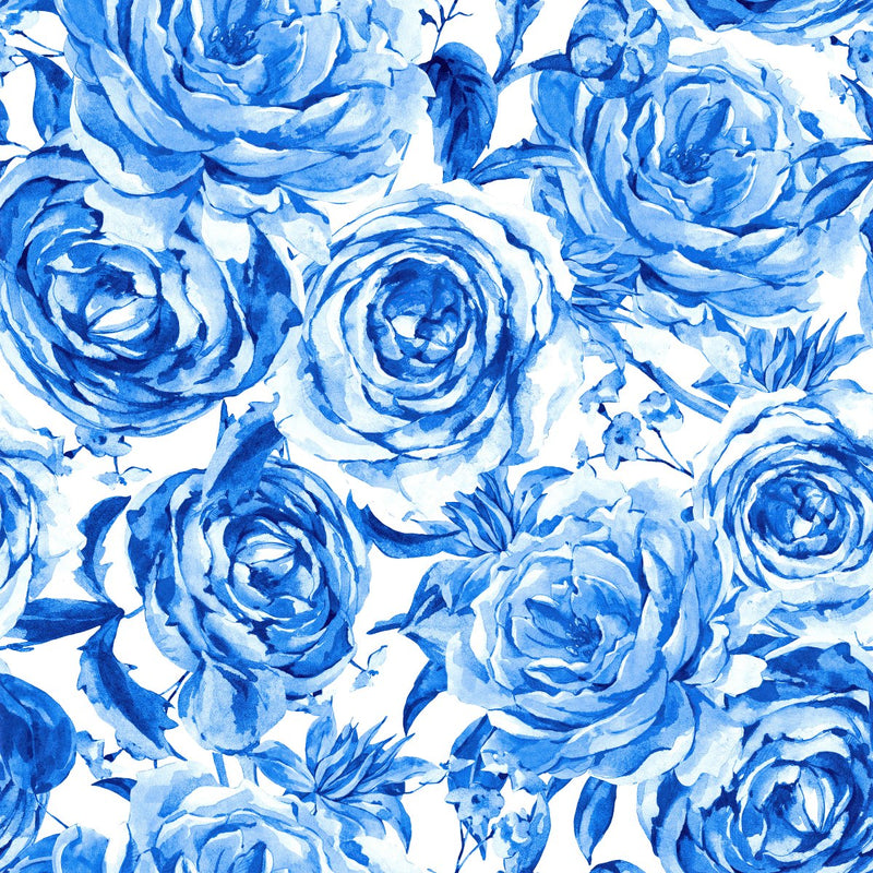 Blue Peonies Wallpaper