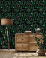 Wildflowers with Green Leaves Wallpaper
