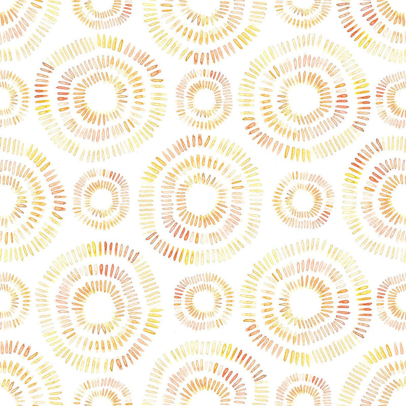 Yellow and Red Pattern Wallpaper