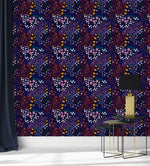 Brightly Floral Wallpaper and Dots