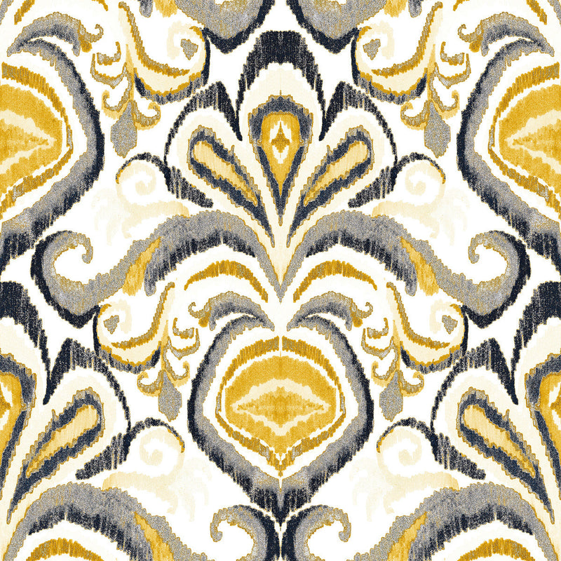 Yellow Vintage Design Wallpaper