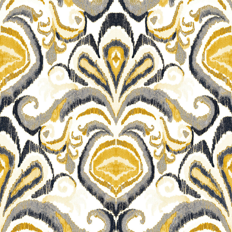 Yellow Vintage Design Wallpaper