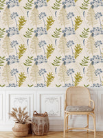 Herbal White Wallpaper