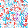 Red and Blue Leaves Wallpaper