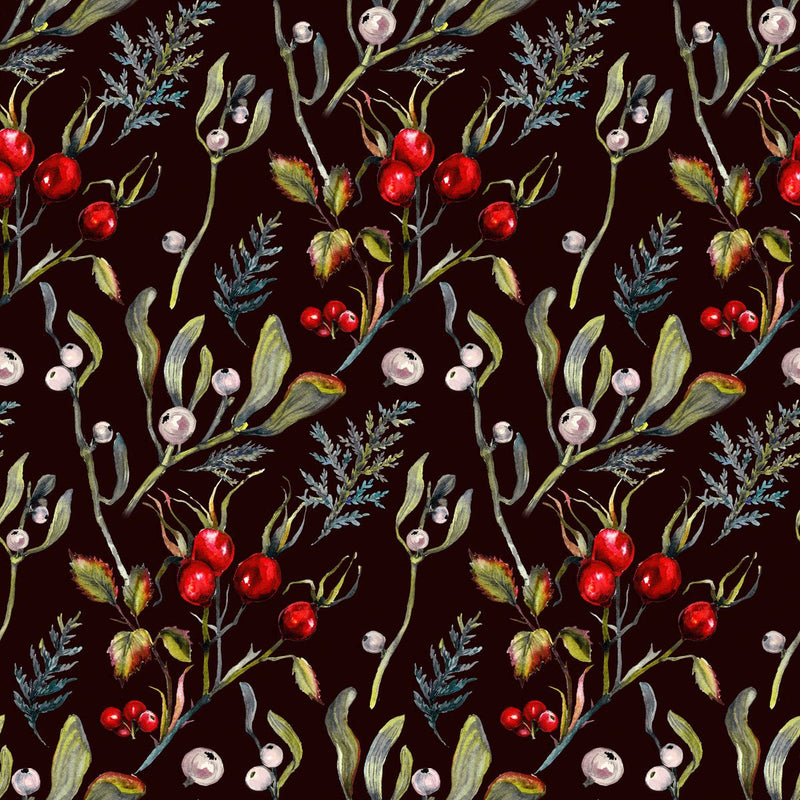Wild Rose on Black Background Wallpaper