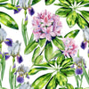 Stylish Irises Wallpaper