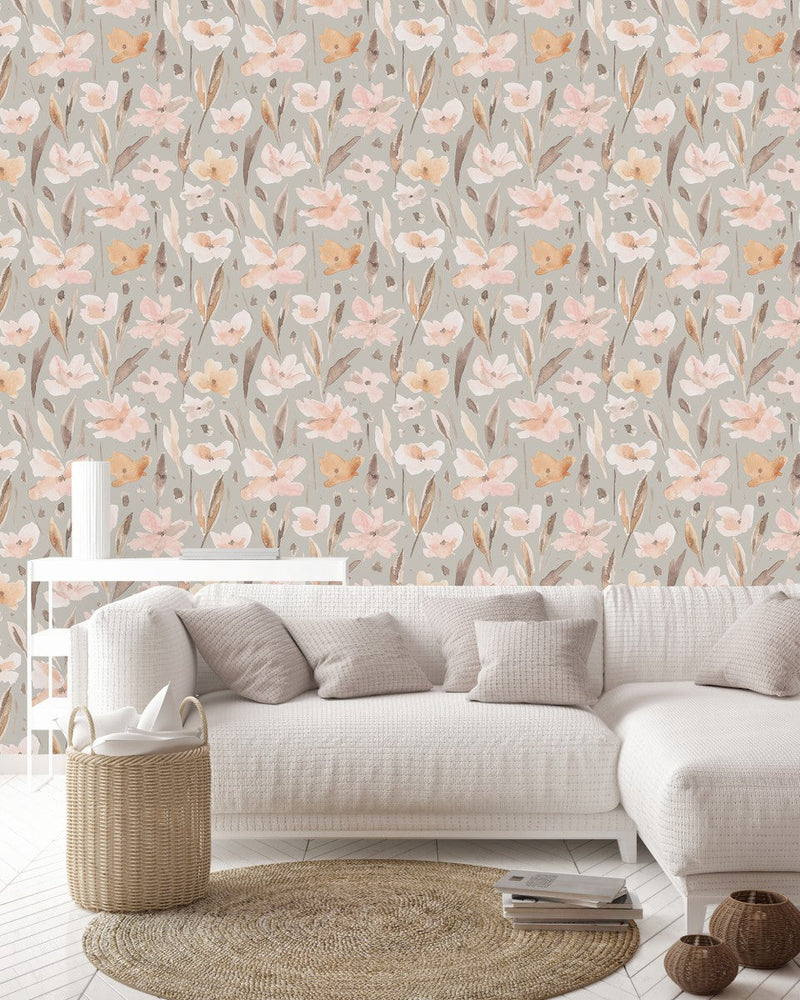 Watercolor Beige Wallpaper