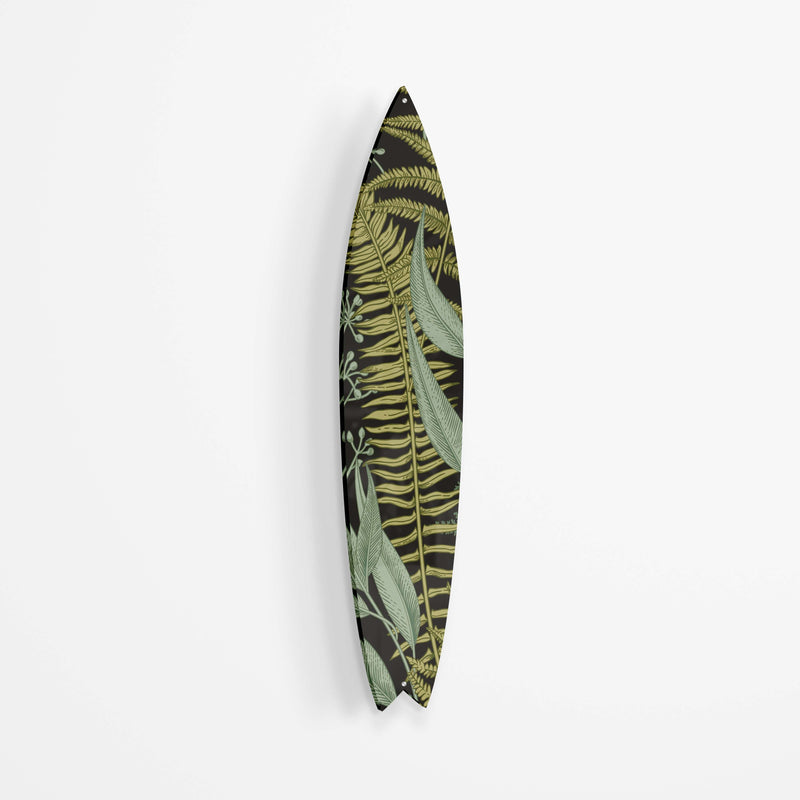 Ferns Botanical  Acrylic Surfboard Wall Art