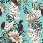 Birds and Flowers Wallpaper
