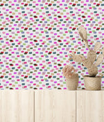 Brightly Water Colored Dashes Wallpaper