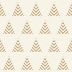 White Wallpaper with Beige Pyramid