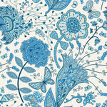 Blue Indian Pattern Wallpaper