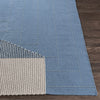 Blue Hanwood Wool Blend Braided Area Rug