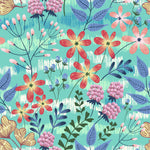 Flowers in Vintage Style Wallpaper