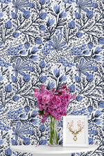 Folk Flowers Wallpaper