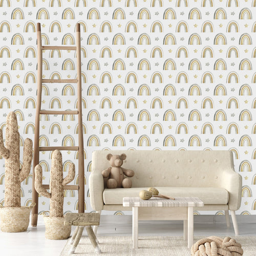 Rainbows for Nursery Wallpaper