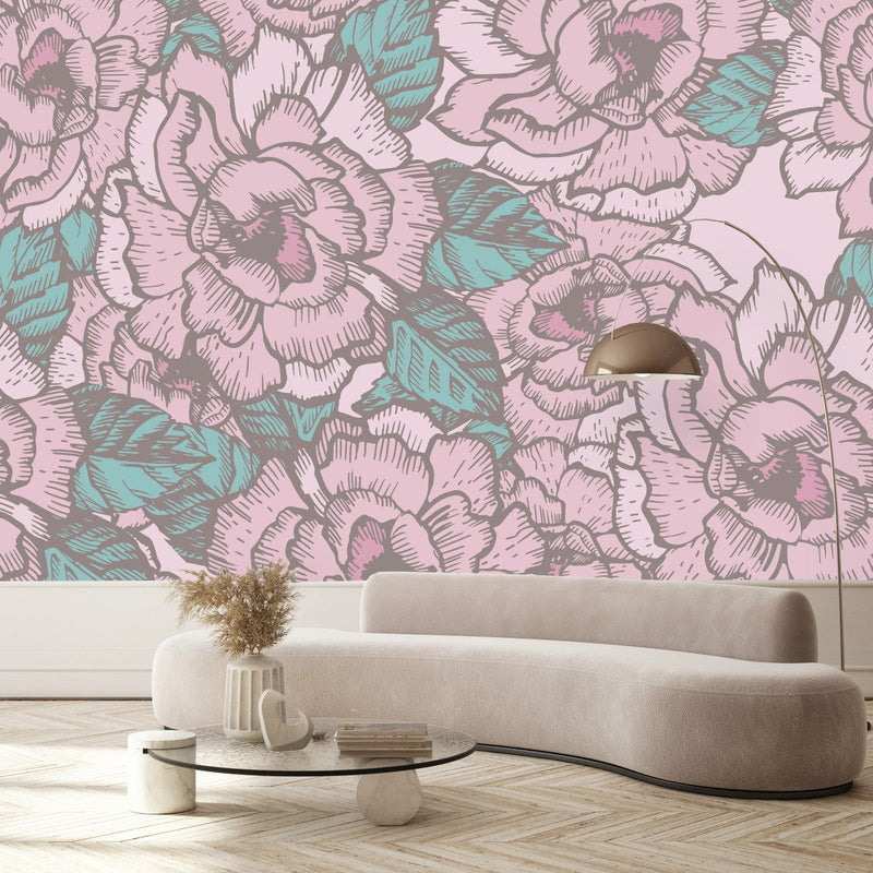 Pink Flowers Wallpaper