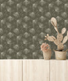 Stylish Brown Botanical Wallpaper Tasteful