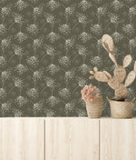 Stylish Brown Botanical Wallpaper Tasteful