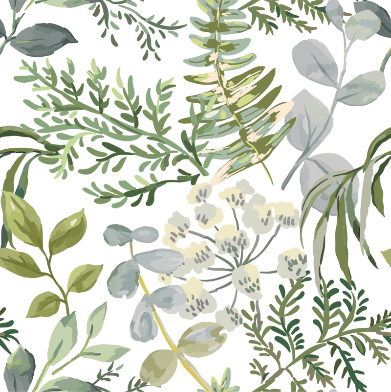 Voguish Green Leaves Wallpaper Vogue Quality