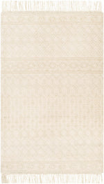 Brothers Beige Wool&Cotton Rug