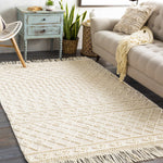 Brothers Beige Wool&Cotton Rug