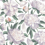 Stylish Modern Gentle Peonies Wallpaper