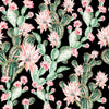 Dark Wallpaper with Pink Cactus Flowers
