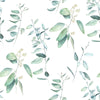 Contemporary Green Leaves Wallpaper Tasteful Select
