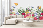 Summer Flowers and Butterflies Wallpaper