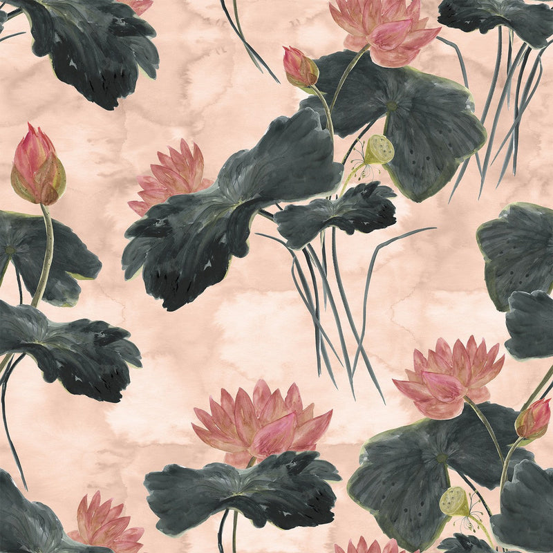 Watercolored Plants Wallpaper
