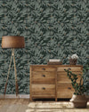 Dark Wallpaper with Buds on Trees