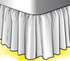 Gathered Bedskirt in Anderson Brazilian Yellow Buffalo Check Plaid