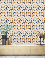 Geometric Flowers Wallpaper