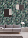 Geometric Palm Pattern Wallpaper