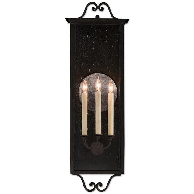 Currey and Company Giatti Outdoor Wall Sconce, Midnight Finish - LOVECUP