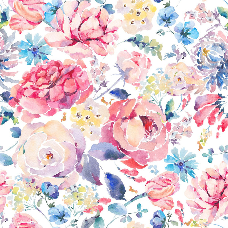 Modish Floral Wallpaper Contemporary