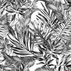 Gray Exotic Leaves Wallpaper