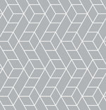 Gray Geometric Pattern Wallpaper