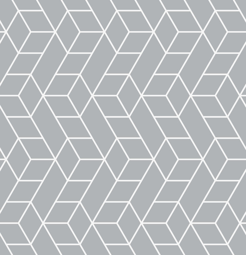 Gray Geometric Pattern Wallpaper